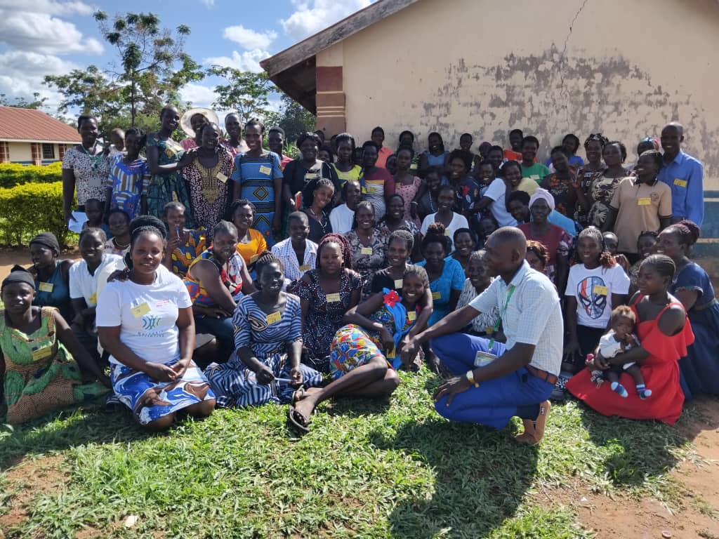 some of the learners in group photo with their teacher