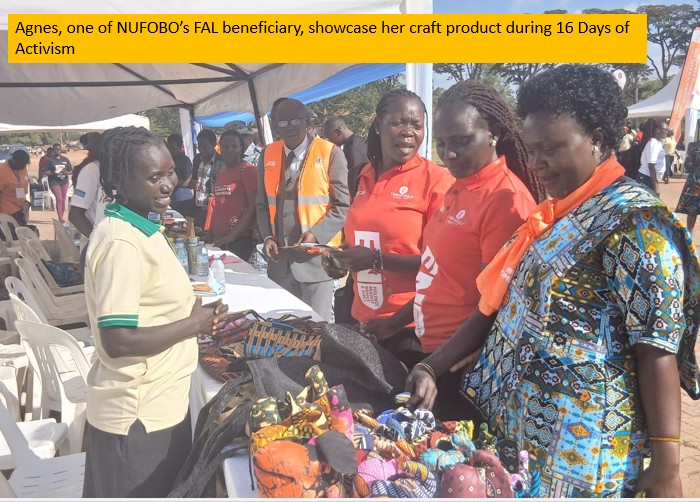 Empowerment on Display as NUFOBO Beneficiary showcase her products.